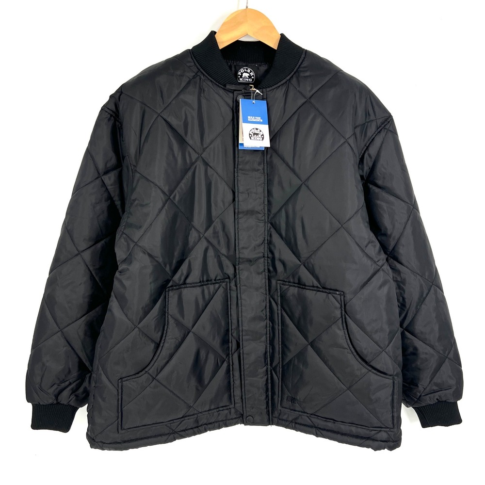 Polar King‎ by Key Men Montana Jacket Black Quilted Workwear Coat XL 303.01